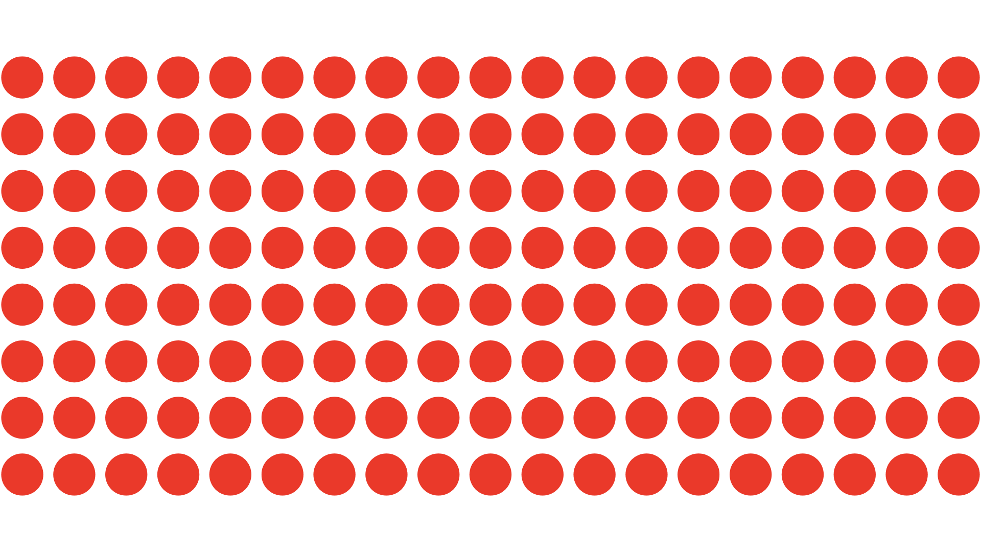 New Sensation Can Art Grid of Red Dots