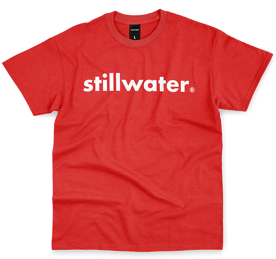 stillwater® logo t-shirt in red