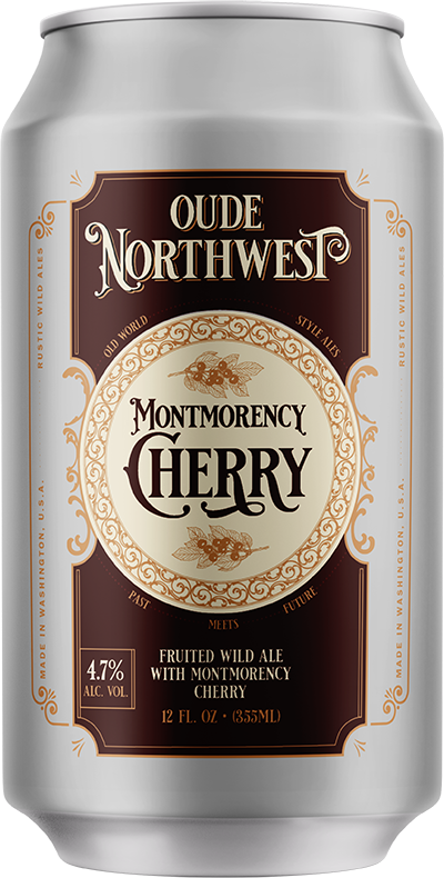 Montmorency Cherry 12 oz. can label by Oude Northwest